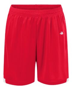 Badger 2301 Youth On The Rise Shorts – Red/ White