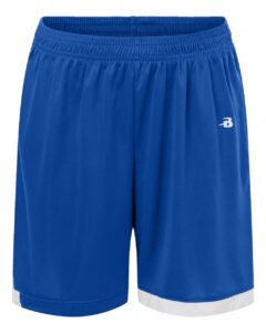 Badger 2301 Youth On The Rise Shorts – Royal/ White