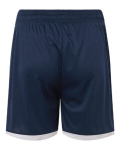 Badger 7101 Men’s On The Rise Shorts – Navy/ White (back)