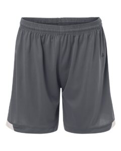 Badger 7102 Women’s On The Rise Shorts – Graphite/ White