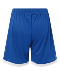 Badger 7102 Women’s On The Rise Shorts – Royal/ White (back)