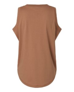 LAT 3592 Women’s Relaxed Fine Jersey Tank – Canyon (back)