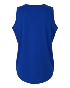 LAT 3592 Women’s Relaxed Fine Jersey Tank – Royal (back)