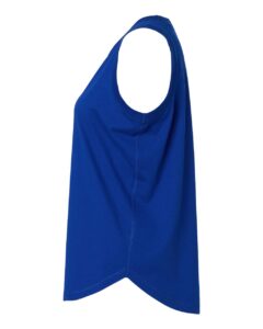 LAT 3592 Women’s Relaxed Fine Jersey Tank – Royal (side)