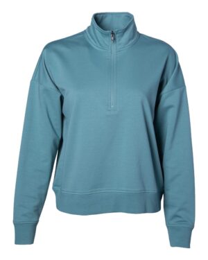 Independent Trading Co. EXP15WPQ Women’s Perform Quarter-Zip Pullover – Agave