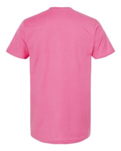 M&O 4300 Unisex ACE Cotton T-Shirt – Azalea (back)