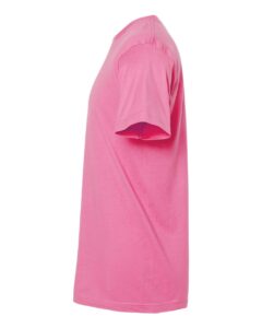M&O 4300 Unisex ACE Cotton T-Shirt – Azalea (side)