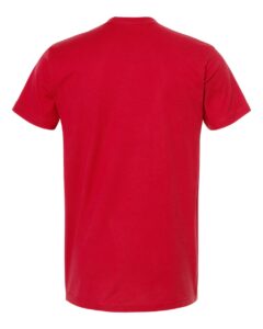 M&O 4300 Unisex ACE Cotton T-Shirt – Deep Red (back)