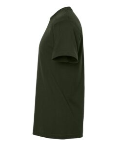 M&O 4300 Unisex ACE Cotton T-Shirt – Forest Green (side)