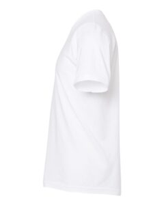 M&O 4300 Unisex ACE Cotton T-Shirt – White (side)