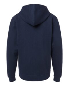 Independent Trading Co. SS4001YZ Youth Midweight Full-Zip Hooded Sweatshirt – Classic Navy (back)