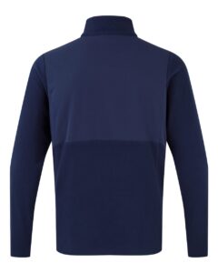 Onna NN800 Men’s Agility Panelled Fleece Full-Zip Jacket – Action Navy (back)
