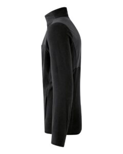 Onna NN800 Men’s Agility Panelled Fleece Full-Zip Jacket – Exact Black (side)
