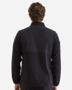 Onna NN800 Men’s Agility Panelled Fleece Full-Zip Jacket – Exact Black (on model back)