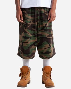Shaka Wear SHLFBS Unisex Baggy Fleece Shorts – Camo
