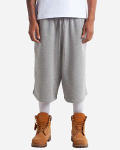 Shaka Wear SHLFBS Unisex Baggy Fleece Shorts – Heather Grey