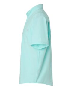 HUK H150154 Men’s Kona Short Sleeve Solid Shirt – Caicos (side)