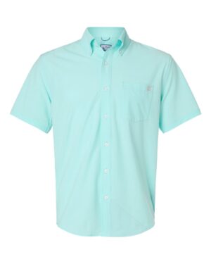 HUK H150154 Men’s Kona Short Sleeve Solid Shirt – Caicos