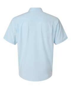 HUK H150154 Men’s Kona Short Sleeve Solid Shirt – Coastal Drift Heather (back)