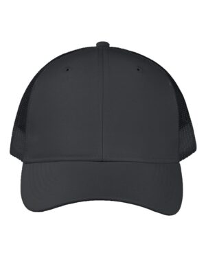 Valucap VC955 Poly Twill Trucker Cap – Black