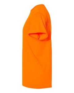 Gildan 5000T Unisex Heavy Cotton™ Tall T-Shirt – Safety Orange (side)