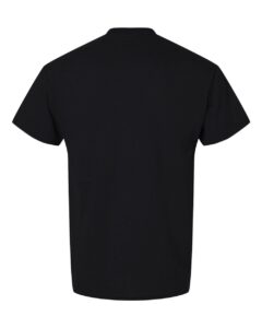 Gildan 8000T Unisex DryBlend® Tall T-Shirt – Black (back)