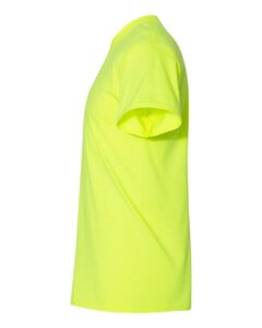 Gildan 8000T Unisex DryBlend® Tall T-Shirt – Safety Green (side)