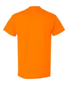 Gildan 8000T Unisex DryBlend® Tall T-Shirt – Safety Orange (back)