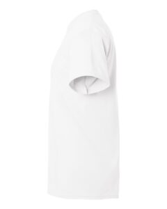 Gildan 8000T Unisex DryBlend® Tall T-Shirt – White (side)