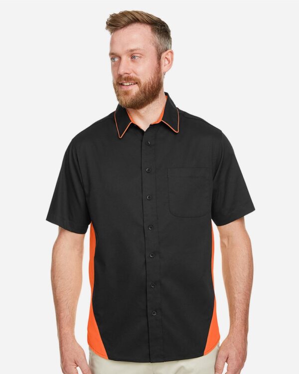 Harriton Men’s Tall Flash IL Colorblock Shirt