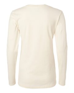 Tultex 214LS Women’s Fine Jersey T-Shirt – Natural (back)