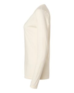 Tultex 214LS Women’s Fine Jersey T-Shirt – Natural (side)