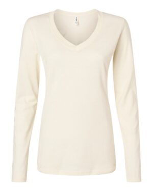 Tultex 214LS Women’s Fine Jersey T-Shirt – Natural