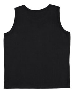 LAT 6123 Youth Fine Jersey Tank – Black (back)