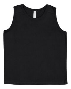 LAT 6123 Youth Fine Jersey Tank – Black