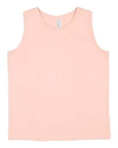 LAT 6123 Youth Fine Jersey Tank – Blush