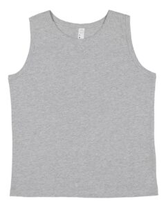 LAT 6123 Youth Fine Jersey Tank – Heather