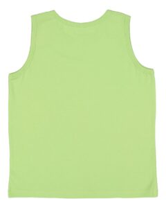 LAT 6123 Youth Fine Jersey Tank – Key Lime (back)