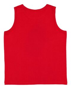 LAT 6123 Youth Fine Jersey Tank – Red (back)