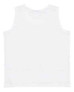 LAT 6123 Youth Fine Jersey Tank – White (back)