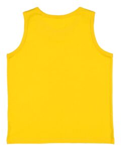 LAT 6123 Youth Fine Jersey Tank – Yellow (back)