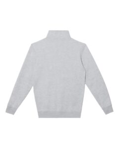 Lane Seven LS14014 Unisex Premium Quarter-Zip Pullover – Heather Grey (back)