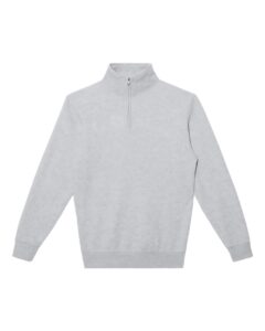 Lane Seven LS14014 Unisex Premium Quarter-Zip Pullover – Heather Grey