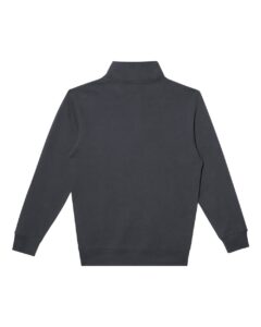 Lane Seven LS14014 Unisex Premium Quarter-Zip Pullover – Smoke (back)
