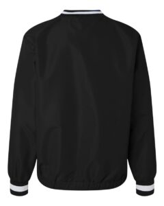 Shaka Wear SHCNW Unisex Crewneck Windbreaker – Black (back)