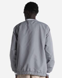 Shaka Wear SHCNW Unisex Crewneck Windbreaker – Grey (back)