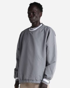 Shaka Wear SHCNW Unisex Crewneck Windbreaker – Grey (side)