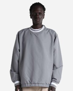 Shaka Wear SHCNW Unisex Crewneck Windbreaker – Grey