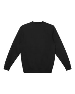 Lane Seven LS19004 Unisex Heavyweight Crewneck Sweatshirt – Black (back)