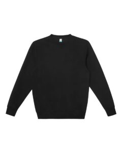 Lane Seven LS19004 Unisex Heavyweight Crewneck Sweatshirt – Black